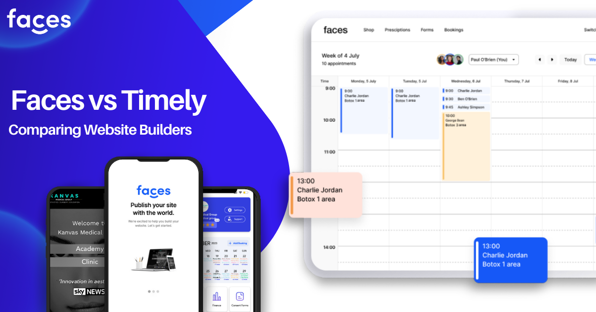 Explore a comprehensive comparison of Faces and Timely to determine the top website builder for beauty brands, focusing on ease of use and customisation.