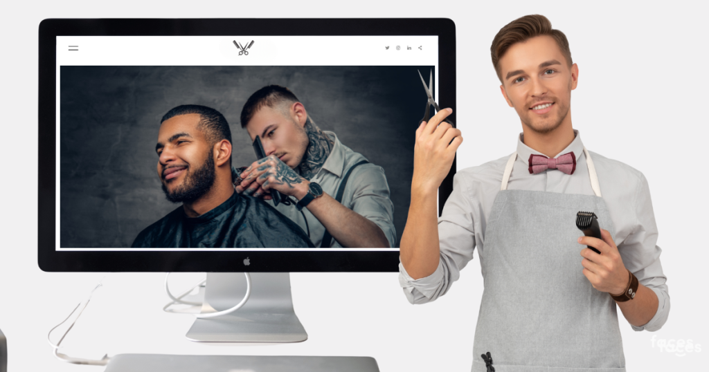 Elevate your barbershop's online presence. Uncover key benefits and easy steps to build your 'website for barbers' for free with Faces.