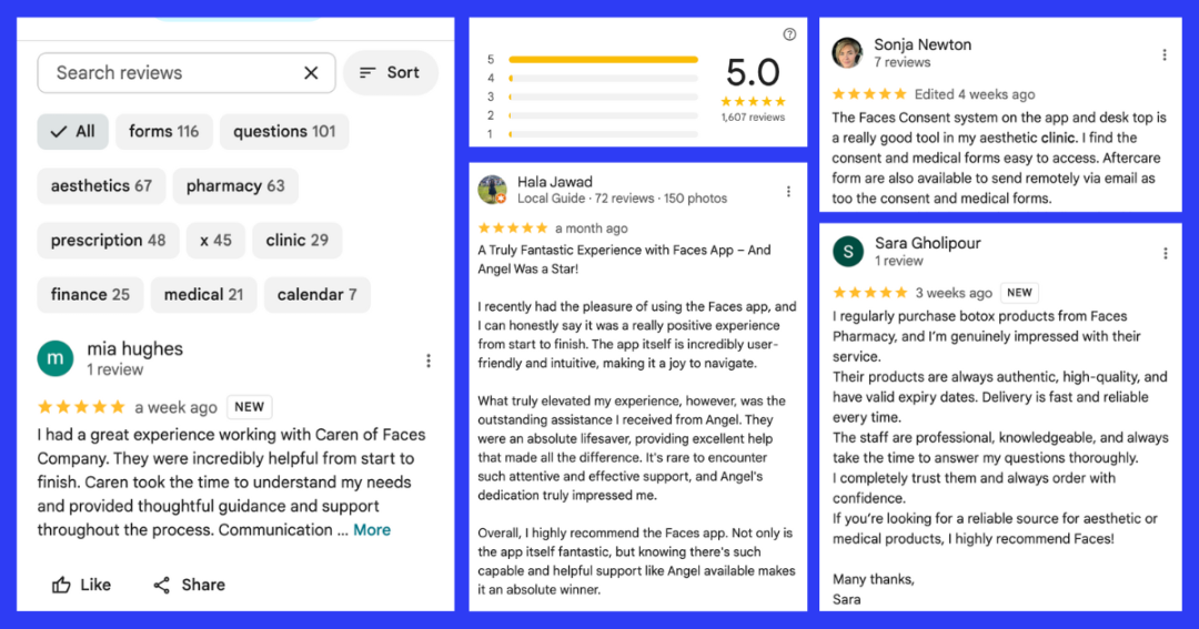 Faces | The Booking System Your Aesthetic Clinic Needs 3 Blog Posts Content Images 1 2