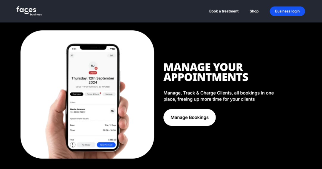 faces consent landing page