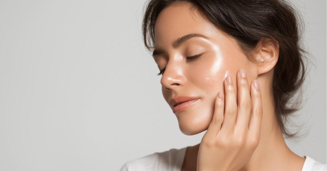 What is a Vampire Facial? 1 Facial skin slightly flushed after a vampire facial, a cosmetic procedure using microneedling and platelet-rich plasma.