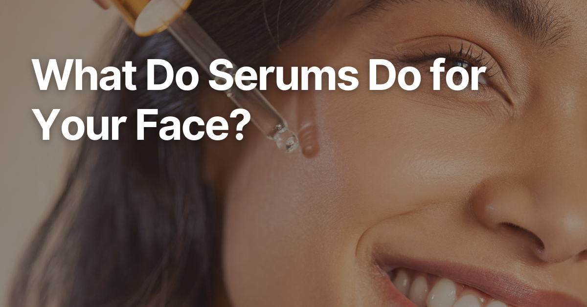 A patient applying facial serum to their skin as part of a skincare routine for hydration and treatment.