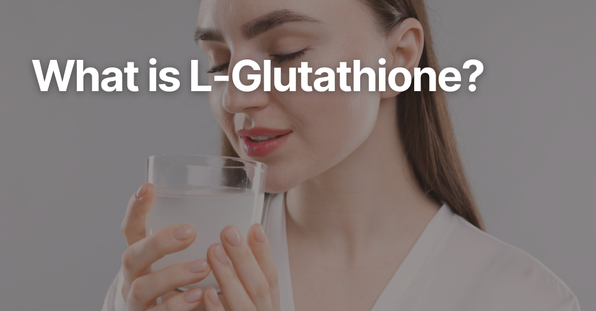 A woman drinking a glass of water mixed with glutathione supplement as part of her daily wellness routine.