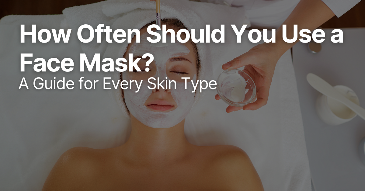 Client relaxing in a salon while a practitioner applies a hydrating face mask.