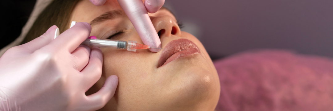 Sourcing Hyaluronidase the Right Way in the UK 1 Woman receiving a hyaluronidase injection to dissolve dermal filler.