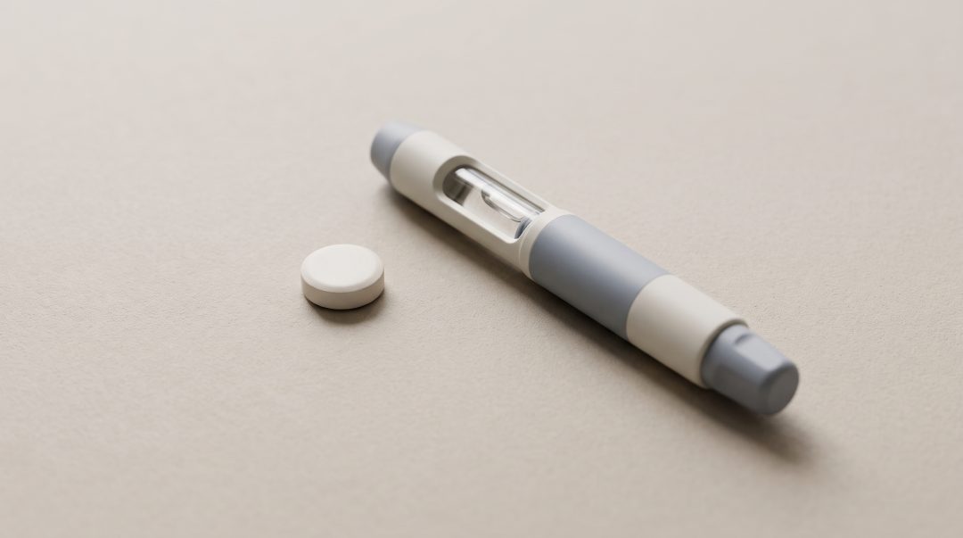 daily GLP-1 tablet compared with a weekly tirzepatide injection pen