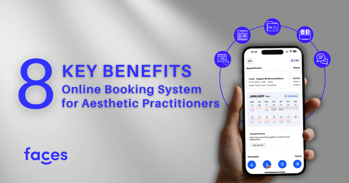 Explore 8 key benefits of a booking system for aesthetic practitioners, enhancing efficiency and client care in aesthetic practices.