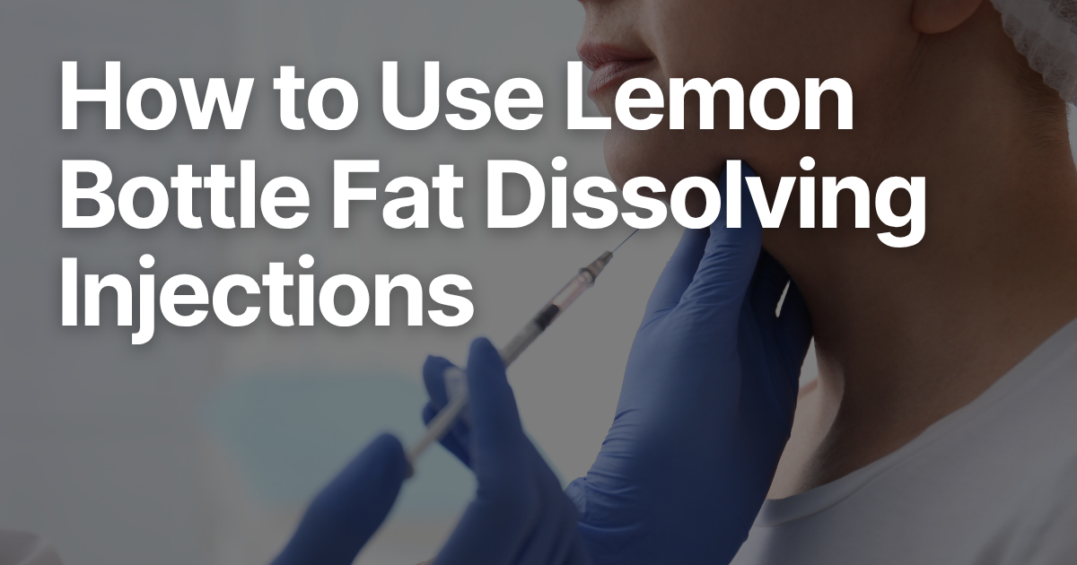 Picture of someone injecting on a face and put the title 3