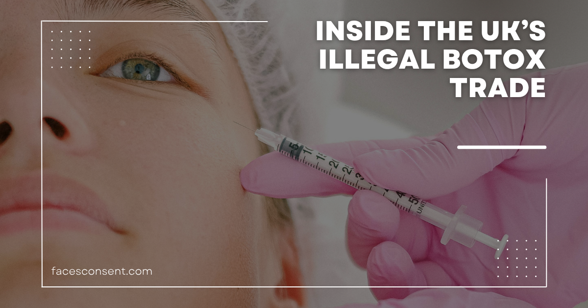 Client receiving a Botox injection from a licensed medical professional in a clinical setting