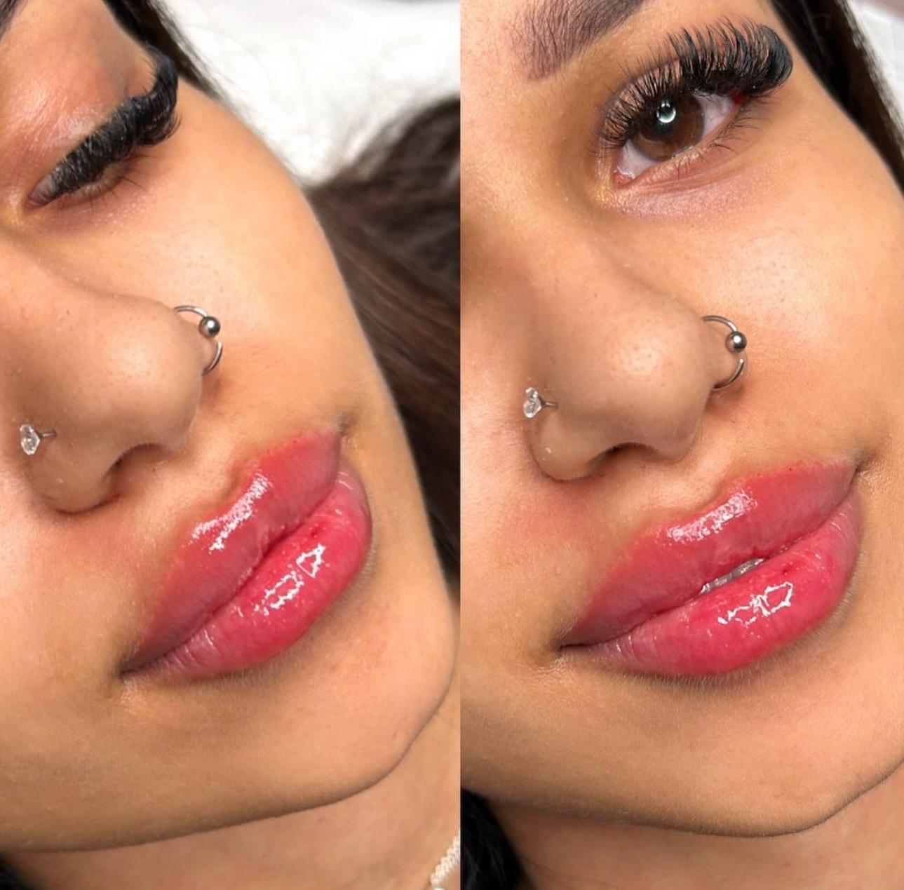 Lady young beauty and permanent makeup image 2