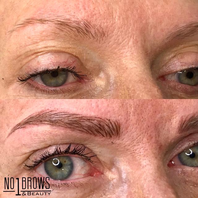 after Microblading treatment