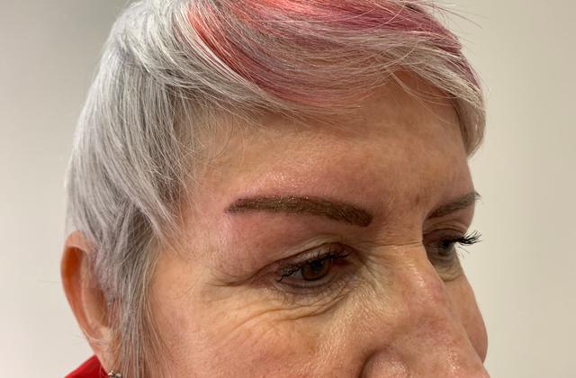 after Eyebrow Tattoo