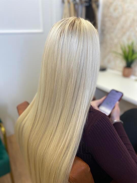 Gold Keratin Hair Extensions image 1