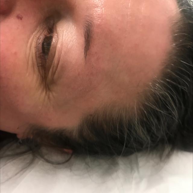 look before Ombre Brows treatment