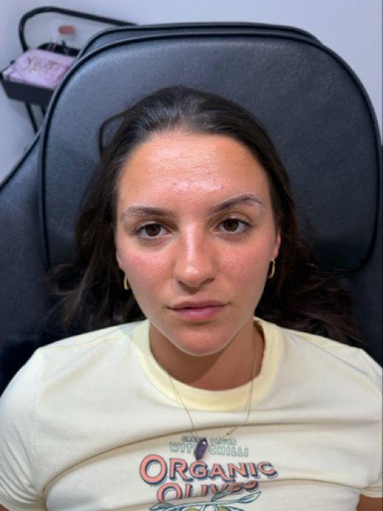 look before Brow Waxing treatment