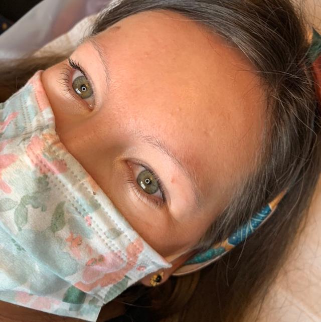 look before HD Brows treatment